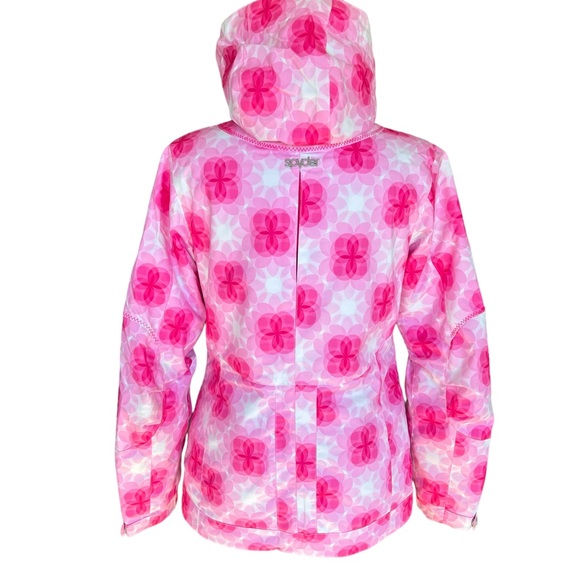 SPYDER KNOCKOUT JACKET SKI SNOWBOARD JACKET PINK/ WHITE SIZE 8 SAMPLE AUTHENTIC - Picture 3 of 16